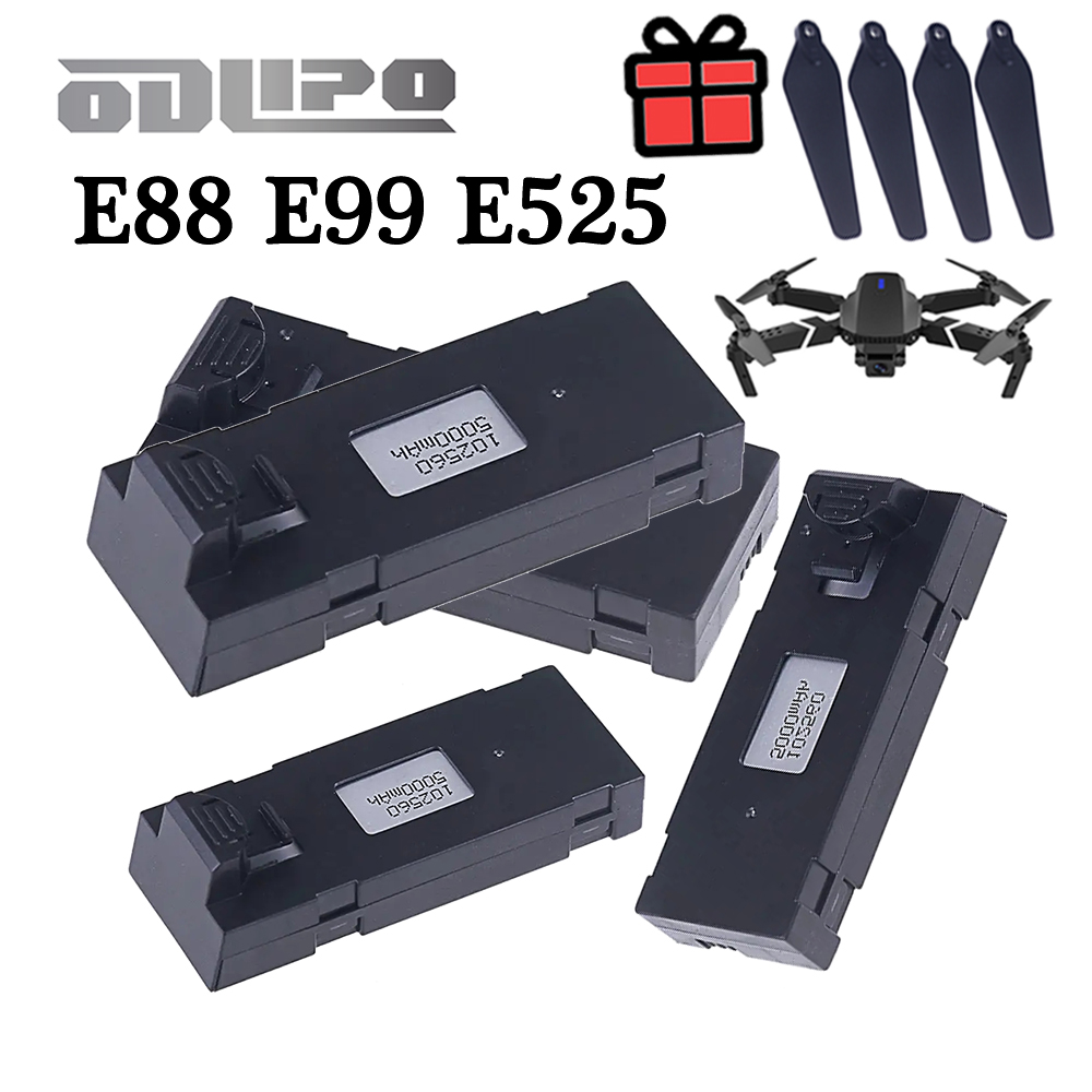E88 3.7V 5000mAh LiPo Battery  - огляд і ціна Eachine Drone E58