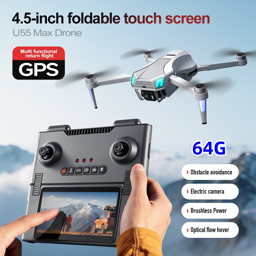 NCZOBOE U55  GPS Drone with Sc - огляд і ціна Drone Gimbal 2 Axis